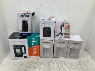 QTY OF ASSORTED HOUSE HOLD ITEMS TO INCLUDE DESKTOP HEATER , HUMIDIFIER: LOCATION - F17