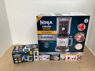 (COLLECTION ONLY) NINJA CREAMI DELUXE 11 IN 1 ICE CREAM AND FROZEN TREAT MAKER TO INCLUDE 2 X 24OZ PINTS AND LIDS RRP - £249: LOCATION - E1