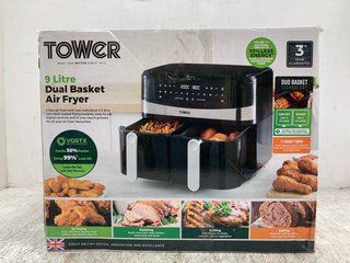 TOWER 9 LITRE DUAL BASKET AIR FRYER: LOCATION - E2