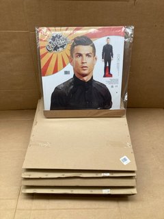 7 X CRISTIANO RONALDO CARDBOARD CUT OUTS: LOCATION - F4