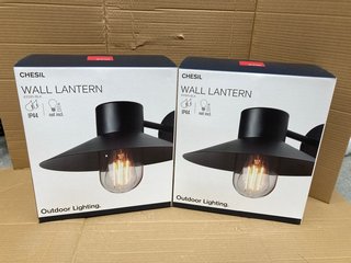 2 X CHESIL 1P44 WALL LANTERNS: LOCATION - F2