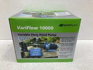 POND XPERT VARIFLOW 10000 VARIABLE FLOW POND PUMP RRP - £180: LOCATION - F1