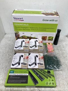 QTY OF ASSORTED HOUSE HOLD ITEMS TO INCLUDE STEWART GARDEN ESSENTIALS ELECTRIC PROPAGATOR: LOCATION - G1