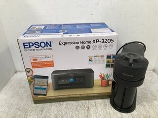 NESPRESSO COFFEE MACHINE IN BLACK TO INCLUDE EPSON EXPRESSION HOME XP-3205 MULTIFUNCTION WIRELESS PRINTER: LOCATION - G16