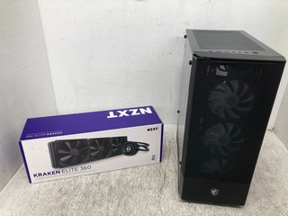 NZXT KRAKEN ELITE 360 LIQUID COOLER TO INCLUDE MAG PC CASE IN BLACK: LOCATION - G4