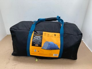 4 PERSON TUNNEL TENT WITH CANOPY: LOCATION - E4