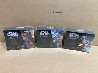 3 X ASSORTED STAR WARS LEGION UNIT EXPANSION PACKSTO INCLUDE CLAN WREN (SEALED): LOCATION - G9