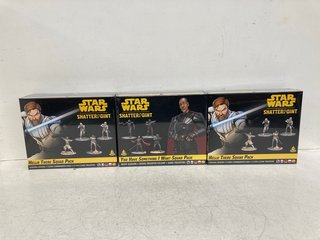 3 X ASSORTED STAR WARS HELLO THERE GENERAL KENOBI AND YOU HAVE SOMETHING I WANT MOFF GIDEON PACKS (SEALED): LOCATION - G12