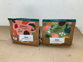 2 X PURE PET FOOD TO INCLUDE SALMON AND TURKEY - BBE: 28.06.2025: LOCATION - E5