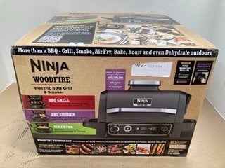 NINJA WOODFIRE ELECTRIC BBQ GRILL AND SMOKER RRP - £350: LOCATION - E0