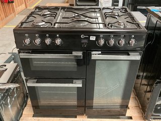 FLAVEL 90CM DUAL FUEL RANGE COOKER: MODEL MLN9FRK - RRP £549: LOCATION - D7