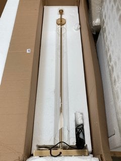 LIANG & EIMIL NORMAN FLOOR LAMP IN ANTIQUE BRASS - RRP £871: LOCATION - B7