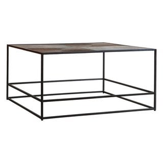 GALLERY INTERIORS HADSTON COFFEE TABLE IN ANTIQUE COPPER FINISH: LOCATION - B7