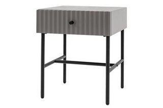 BUCKHURST 1 DRAWER BEDSIDE TABLE IN GREY - RRP £149: LOCATION - B2