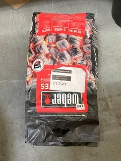 2 X BAGS OF WEBER CHARCOAL BBQ BRIQUETTES: LOCATION - BR12