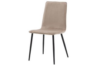 PAIR OF WIDDICOMBE DINING CHAIRS IN TAUPE - RRP £249: LOCATION - B3