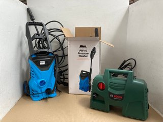 3 X ASSORTED GARDENING ITEMS TO INCLUDE PORTABLE PRESSURE WASHER: LOCATION - BR5