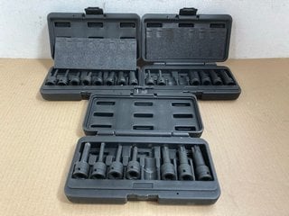 3 X 8 PIECE DRIVE IMPACT TORX TOOL SETS - 1/3 COMPLETE: LOCATION - BR6