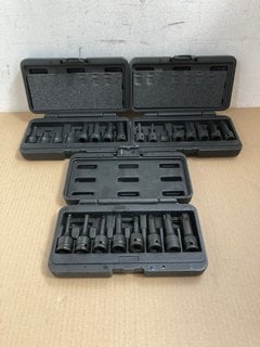 3 X 8 PIECE DRIVE IMPACT TORX TOOL SETS - 1/3 COMPLETE: LOCATION - BR6