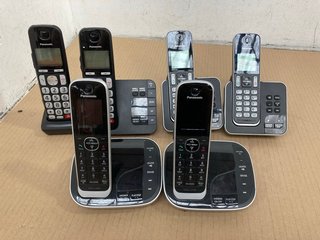 QTY OF ASSORTED PANASONIC HOME PHONES & DOCKS: LOCATION - BR14