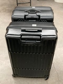 JOHN LEWIS & PARTNERS HARDSIDE SUITCASES IN BLACK - SIZE L: LOCATION - CT8