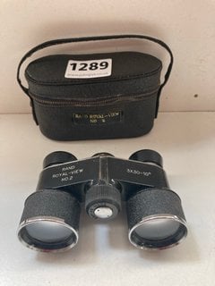 VINTAGE RAND ROYAL-VIEW MINIATURE BINOCULARS WITH CASE: LOCATION - CR