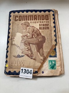 A WELL FILLED VINTAGE STAMP ALBUM: LOCATION - CR