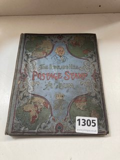 A ROWLAND HILL VICTORIAN STAMP ALBUM AND CONTENTS: LOCATION - CR