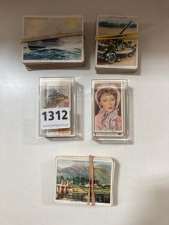 FIVE SETS OF ANTIQUE CIGARETTE CARDS: LOCATION - CR