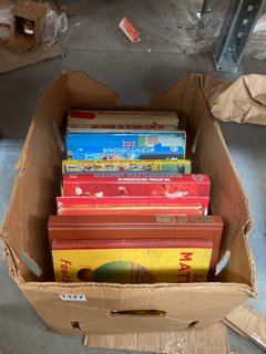 A BOX OF VINTAGE FOOTBALL BOOKS: LOCATION - CR