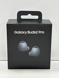 SAMSUNG GALAXY BUDS 2 PRO EARPHONES IN GRAPHITE: MODEL NO SM-R51D (WITH BOX) [JPTM121952]. THIS PRODUCT IS FULLY FUNCTIONAL AND IS PART OF OUR PREMIUM TECH AND ELECTRONICS RANGE