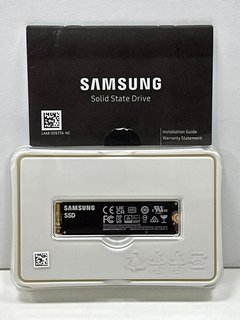 SAMSUNG 980 500GB NVME M.2 SSD HARD DRIVE IN BLACK. (UNIT ONLY) [JPTM121929]. THIS PRODUCT IS FULLY FUNCTIONAL AND IS PART OF OUR PREMIUM TECH AND ELECTRONICS RANGE