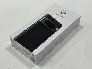 GOOGLE PIXEL 8 PR0 5G 128 GB SMARTPHONE IN OBSIDIANA: MODEL NO GA04798-GB (WITH BOX & ALL ACCESSORIES). NETWORK UNLOCKED [JPTM122074]. THIS PRODUCT IS FULLY FUNCTIONAL AND IS PART OF OUR PREMIUM TECH