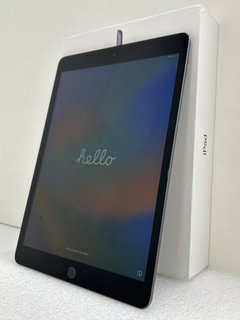 APPLE IPAD (9TH GENERATION) WIFI 64GB TABLET WITH WIFI IN SPACE GRAY: MODEL NO A2602 (WITH BOX & CHARGER CABLE) [JPTM122118]. THIS PRODUCT IS FULLY FUNCTIONAL AND IS PART OF OUR PREMIUM TECH AND ELEC