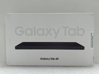 SAMSUNG GALAXY TAB A9 64GB TABLET WITH WIFI IN GRAPHITE: MODEL NO SM-X115 (WITH BOX & ALL ACCESSORIES) [JPTM122027]. (SEALED UNIT). THIS PRODUCT IS FULLY FUNCTIONAL AND IS PART OF OUR PREMIUM TECH AN