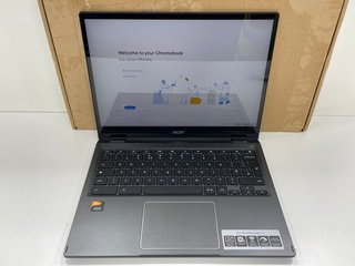 ACER CHROMEBOOK SPIN 513 120 GB LAPTOP: MODEL NO CP513-2H-K486 (WITH BOX & CHARGER, MINOR COSMETIC WEAR). CORTEX A78, 8 GB RAM, 13.2" SCREEN, INBUILT DISPLAY ADAPTER [JPTM122194]. THIS PRODUCT IS FUL