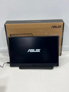 ASUS ZENSCREEN MONITOR (ORIGINAL RRP - £109) IN BLACK: MODEL NO MB166C (BOXED WITH CARRY SLEEVE & DISPLAY/POWER CABLE, VERY GOOD COSMETIC CONDITION) [JPTM121694]. THIS PRODUCT IS FULLY FUNCTIONAL AND