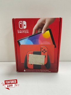 NINTENDO SWITCH OLED MARIO RED EDITION 64GB GAMES CONSOLE IN RED: MODEL NO HEG-001 (WITH BOX & ALL ACCESSORIES) [JPTM121337]. THIS PRODUCT IS FULLY FUNCTIONAL AND IS PART OF OUR PREMIUM TECH AND ELEC