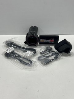 PANASONIC HC-V785 CAMCORDER (ORIGINAL RRP - £349) IN BLACK. (WITH BATTERY, USB, HDMI, CHARGING CABLES & PLUG, VERY GOOD COSMETIC CONDITION) [JPTM121889]. THIS PRODUCT IS FULLY FUNCTIONAL AND IS PART