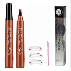 QUANTITY OF ASSORTED ITEMS TO INCLUDE PROFESSIONAL EYEBROW PENCIL, WATERPROOF, EASY AND EASY TO SHAPE EYEBROWS, LONG LASTING, EYEBROW PENCIL (RED BROWN SUIT): LOCATION - B RACK