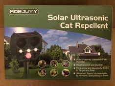 10 X YURDOCA CAT REPELLENT, ULTRASONIC SOLAR ANIMAL REPELLER WITH MOTION SENSOR AND FLASHING LIGHTS, WATERPROOF RECHARGEABLE ANIMAL DETERRENT DEVICES OUTDOOR FOR DEER DOG RABBIT SKUNK YARD GARDEN FAR