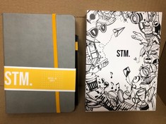 22 X SCRIBBLES THAT MATTER A5 DOTTED JOURNAL NOTEBOOK + YOUR BULLET DOTTED JOURNAL VEGAN HARD COVER 160GSM DOTTED NOTEBOOK BLEEDPROOF THICK PAPER WITH 150 PAGES FOR WORK (5.75 X 8.5), GREY - TOTAL RR