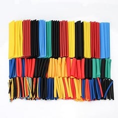 31 X 328PCS HEAT SHRINK TUBING 2:1 SHRINK RATIO, HEAT SHRINK CABLE SLEEVE, ASSORTED ELECTRIC INSULATION WRAP WIRE CABLE KIT, 4MM, 8MM - TOTAL RRP £129: LOCATION - C RACK