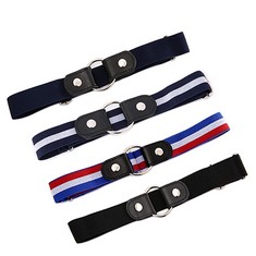 13 X MXKOCO 4 PCS ELASTIC BELT NO BUCKLE BELT FOR WOMEN MEN BUCKLE INVISIBLE STRETCH BELT ADJUSTABLE BELT WITHOUT BUCKLE FOR JEANS DRESS UNISEX BELTS QUICK RELEASE COMFORT NOT TIGHT BELT - TOTAL RRP