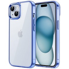 QUANTITY OF JETECH CASE FOR IPHONE 15 6.1-INCH, NON-YELLOWING SHOCKPROOF PHONE BUMPER COVER, ANTI-SCRATCH CLEAR BACK (DARK BLUE) - TOTAL RRP £661: LOCATION - D RACK