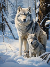 QUANTITY OF ASSORTED ITEMS TO INCLUDE REOFREY DIAMOND PAINTING ACCESSORIES WOLF DIY DIAMOND ART KITS, ANIMAL 5D DIAMOND PAINTING KITS FOR ADULTS CROSS STITCH, FULL DRILL ROUND CRYSTAL EMBROIDERY FOR