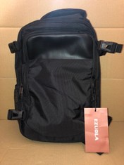 7X EZUOLA BLACK BACKPACK RRP £199: LOCATION - D RACK