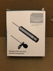 QUANTITY OF ASSORTED ITEMS TO INCLUDE NICAMA PHANTOM POWER XLR LAVALIER LAPEL ON MICROPHONE FOR CANON SONY PANASONIC CAMCORDERS ZOOM H4N H5 H6 TASCAM DR-40 DR-60D DR-70D DR-100 AUDIO RECORDERS MIXER