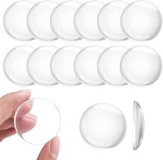 34 X DEMARSEN WALL DOOR HANDLE STOPPER, 12PCS DOOR STOPPER WALL PROTECTOR, TRANSPARENT ROUND DOOR KNOB WALL SHIELD, SELF-ADHESIVE RUBBER DOOR STOPS FOR WALL, FRIDGE, CABINETS, HEADBOARD (4CM) - TOTAL