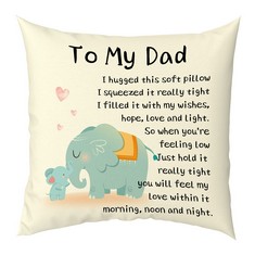 45 X BOMEON FATHERS DAY DAD GIFTS CUSHION COVER FATHERS DAY DAD GIFTS FROM DAUGHTER DAD GIFTS FROM DAUGHTER SON PILLOWCASE FOR FATHER'S DAY BIRTHDAY THANKSGIVING FOR DAD FATHERS DAY DAD PRESENTS - TO